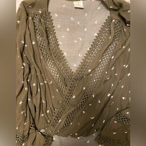 Boutique olive blouse